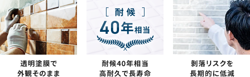 美観を守る高耐久保護膜
